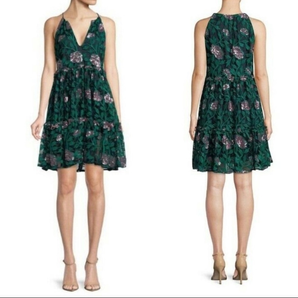 Badgley Mischka NWT Lace and Sequin Dress sz 10